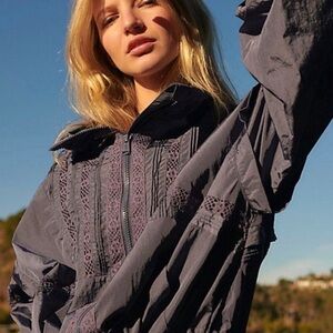 FP Movement by Free People Purple Oh Hey Appliqué Jacket